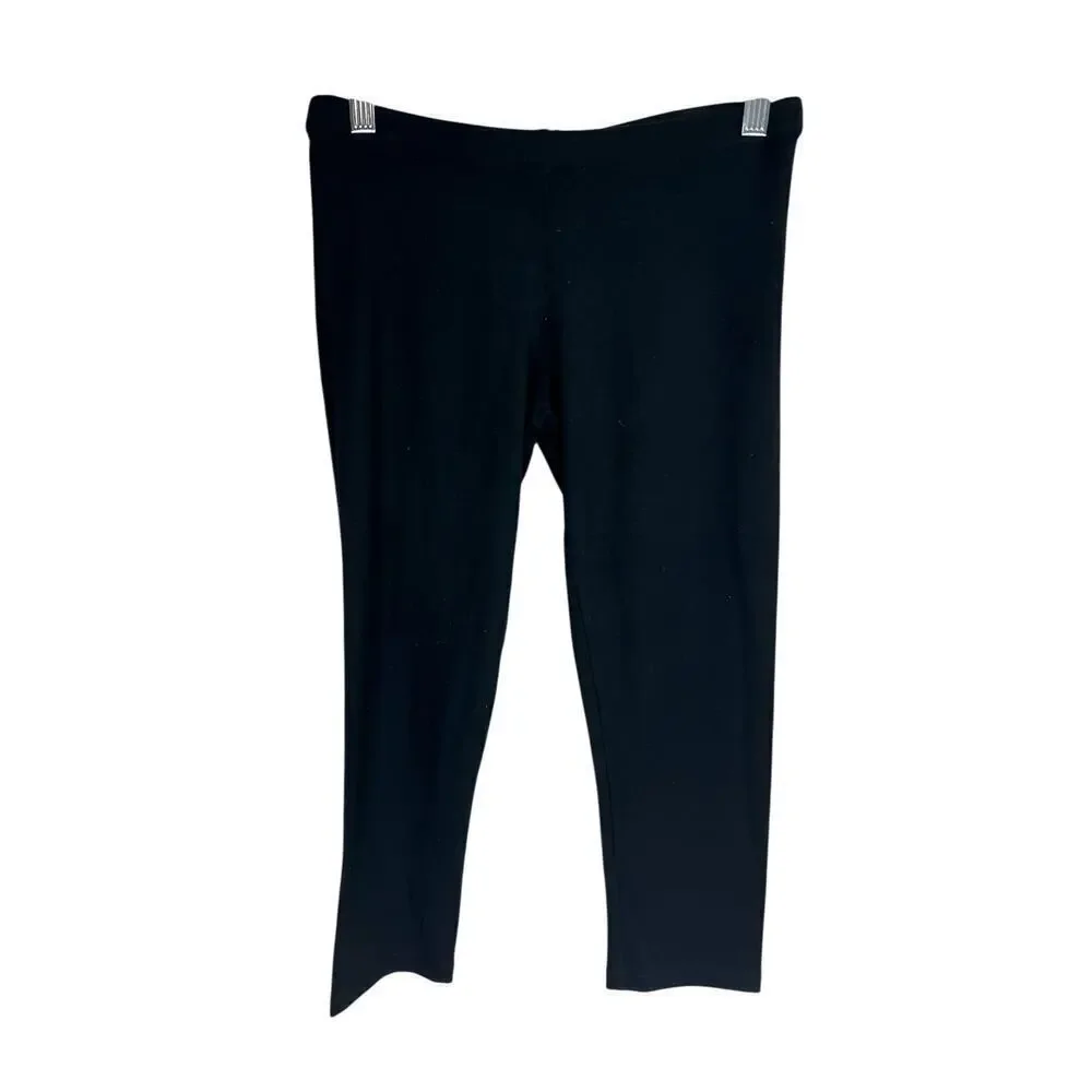 Boden Girls Plain Black Leggings Size 8 Elastic Waist